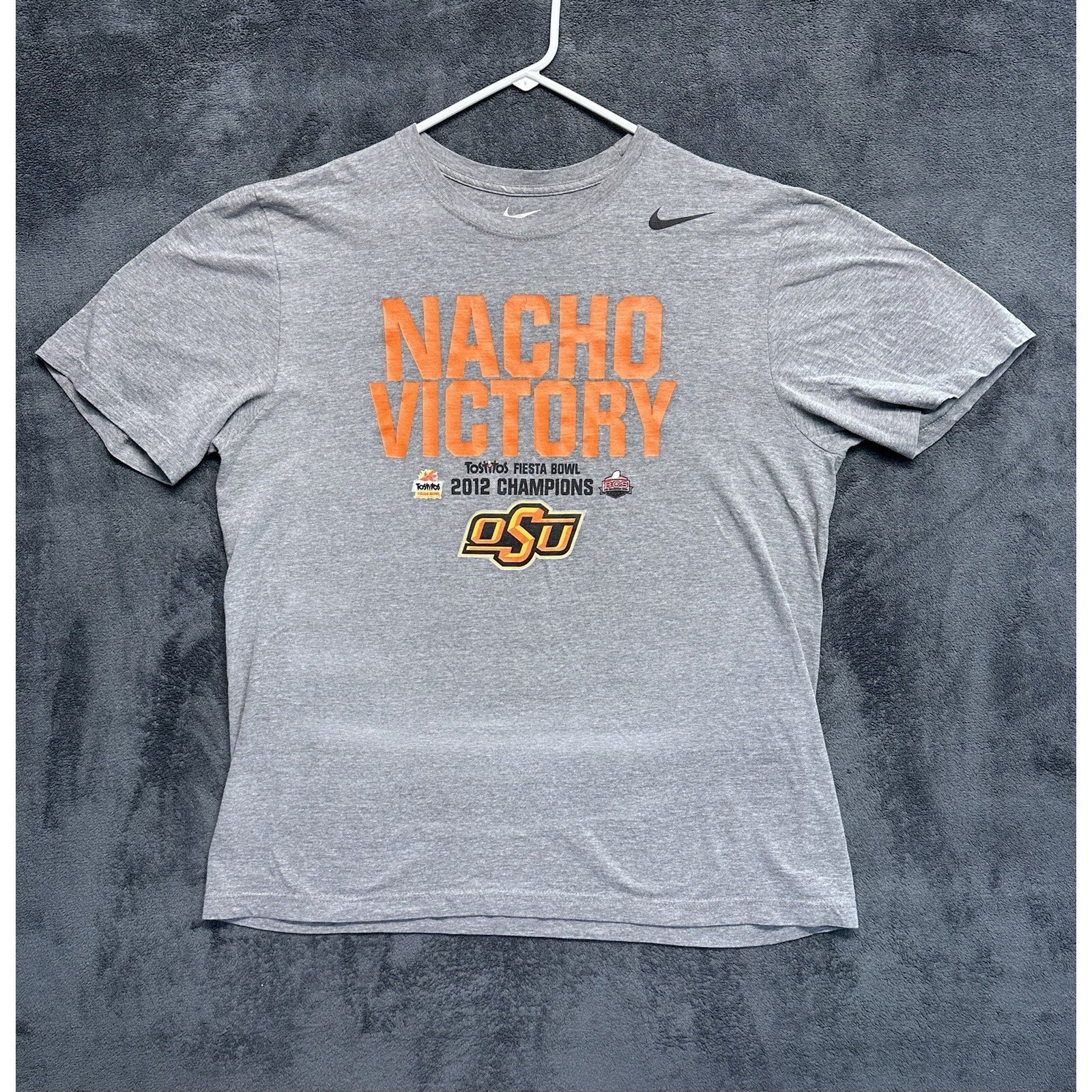 Nike Football Shirt Mens Xl Oklahoma State Cowboys Football 2012 Fiesta Bowl